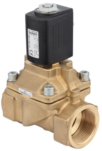 Steam solenoid valve Burkert  type 6407 - Servo-assisted 2/2-way piston valve Steam solenoid valve Burkert  type 6407 - Servo-assisted 2/2-way piston valve