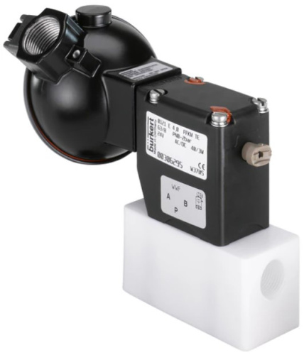 Solenoid valve Burkert type 0121 - Direct-acting 2/2 or 3/2-way pivoted armature valve Solenoid valve Burkert type 0121 - Direct-acting 2/2 or 3/2-way pivoted armature valve