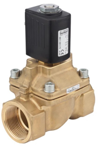 Steam solenoid valve Burkert  type 6407 - Servo-assisted 2/2-way piston valve Steam solenoid valve Burkert  type 6407 - Servo-assisted 2/2-way piston valve