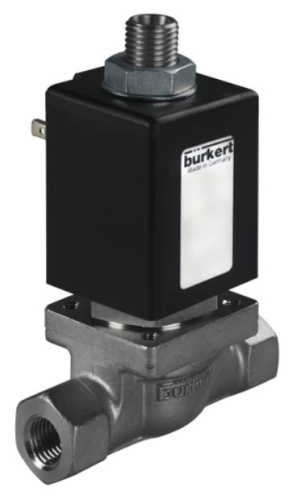 Steam solenoid valve Burkert type 0355 - Plunger valve 3/2-way direct-acting