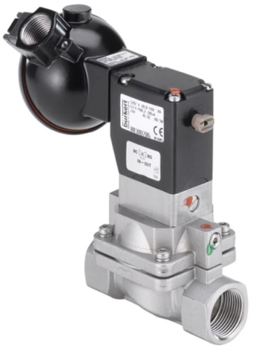 Water solenoid valve Burkert type 5282 - Servo-assisted 2/2-way diaphragm valve