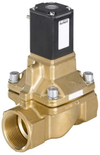 Steam solenoid valve Burkert type 5404 - Servo-assisted 2/2-way piston valve Steam solenoid valve Burkert type 5404 - Servo-assisted 2/2-way piston valve