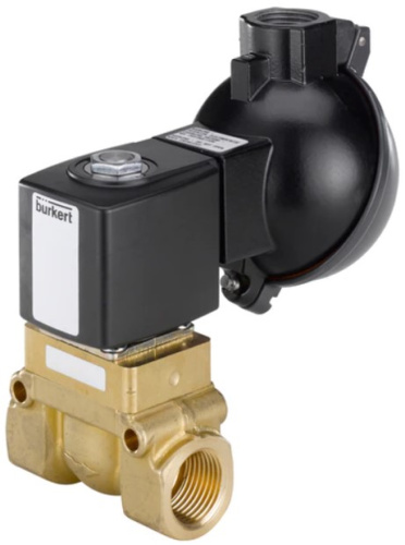 Steam solenoid valve Burkert type 5404 - Servo-assisted 2/2-way piston valve Steam solenoid valve Burkert type 5404 - Servo-assisted 2/2-way piston valve