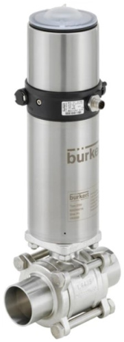 Ball valve / Butterfly valve with pneumatic rotary actuator Burkert type 8805