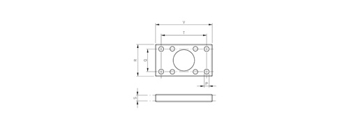 Flange | fits ISO-VDMA HAFNER DF